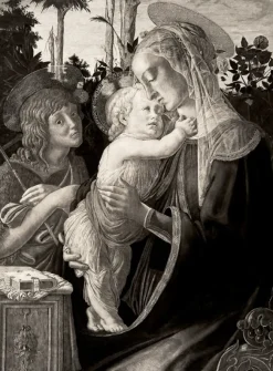 Boutiques de musées Estampe La Vierge, l'enfant Jésus et Saint Jean - Botticelli Online