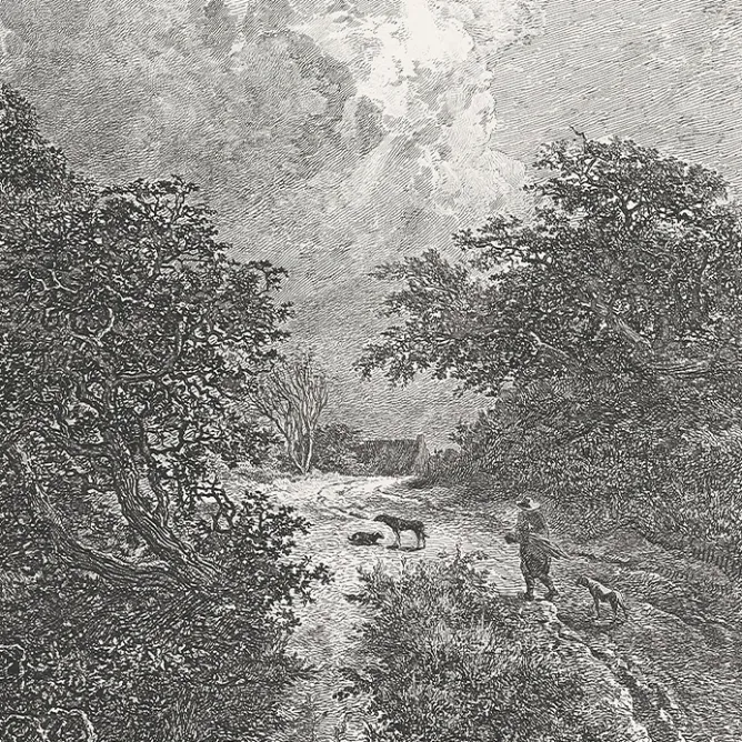 Boutiques de musées Estampe Le buisson - Van Ruisdael Best