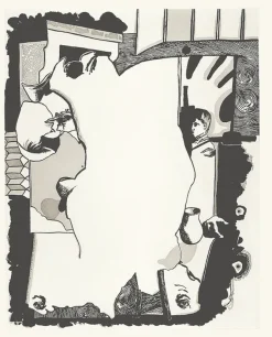 Boutiques de musées Estampe Le deuxième repas des paysans - Jean-Michel Alberola 1996 New