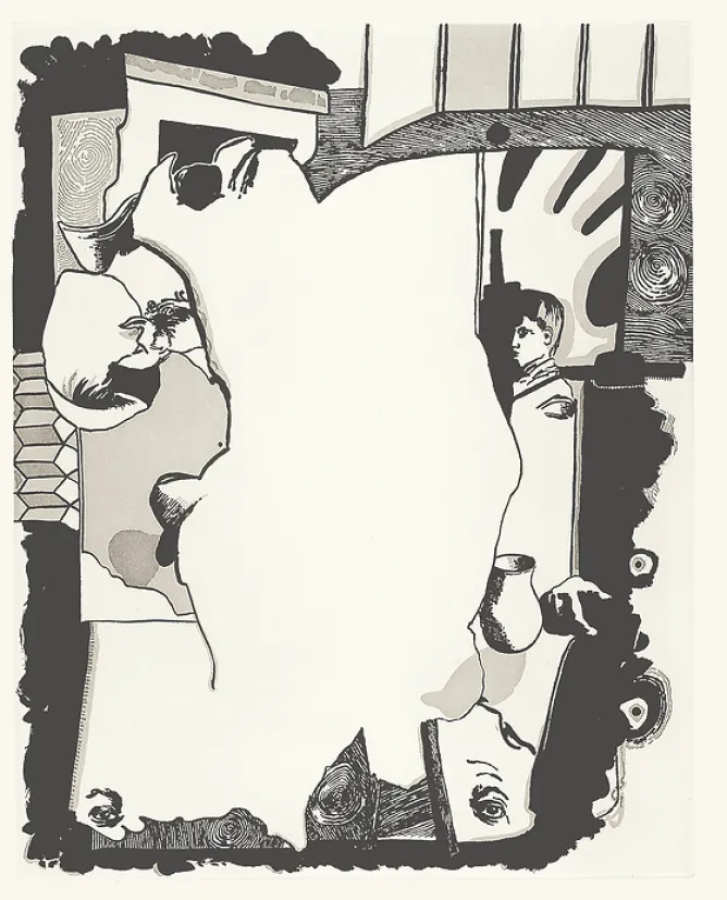 Boutiques de musées Estampe Le deuxième repas des paysans - Jean-Michel Alberola 1996 New
