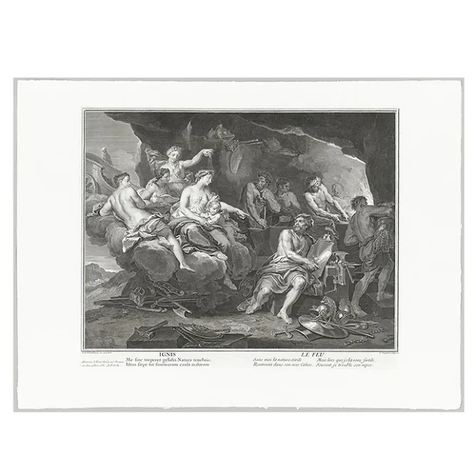 Chefs D'Œuvre Des Musées<Boutiques de musées Estampe Le Feu : Vénus demande à Vulcain de forger des armes