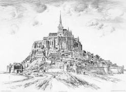 Architecture Et Villes<Boutiques de musées Estampe Le Mont Saint-Michel - Georges Gobô