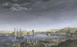 Chefs D'Œuvre Des Musées<Boutiques de musées Estampe L'entrée du port de Marseille (1754) - Claude-Joseph Vernet