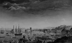 Chefs D'Œuvre Des Musées<Boutiques de musées Estampe L'entrée du port de Marseille (1754) - Claude-Joseph Vernet
