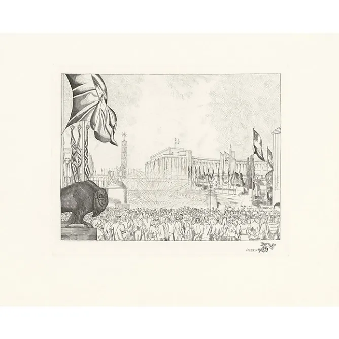 Chefs D'Œuvre Des Musées<Boutiques de musées Estampe Le Palais de Chaillot (Exposition 1937) - Jean-Emile Laboureur