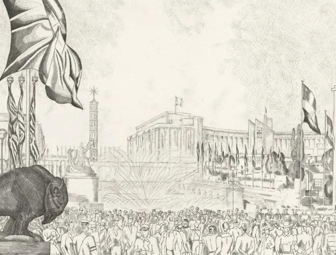 Chefs D'Œuvre Des Musées<Boutiques de musées Estampe Le Palais de Chaillot (Exposition 1937) - Jean-Emile Laboureur