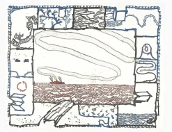 Créations Contemporaines<Boutiques de musées Estampe Le pinceau voyageur - Pierre Alechinsky