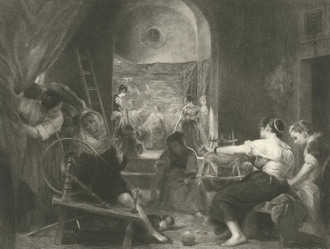 Chefs D'Œuvre Des Musées<Boutiques de musées Estampe Les fileuses - Vélasquez