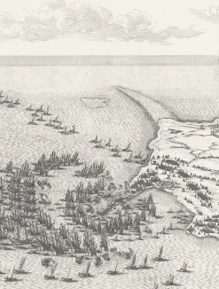 Personnages Et Évènements Historiques<Boutiques de musées Estampe Le siège de l'île de Ré, en 1627 - Jacques Callot
