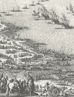 Personnages Et Évènements Historiques<Boutiques de musées Estampe Le siège de l'île de Ré, en 1627 - Jacques Callot