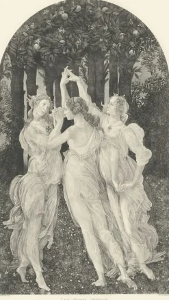 Boutiques de musées Estampe Les Trois Grâces - Botticelli Sale