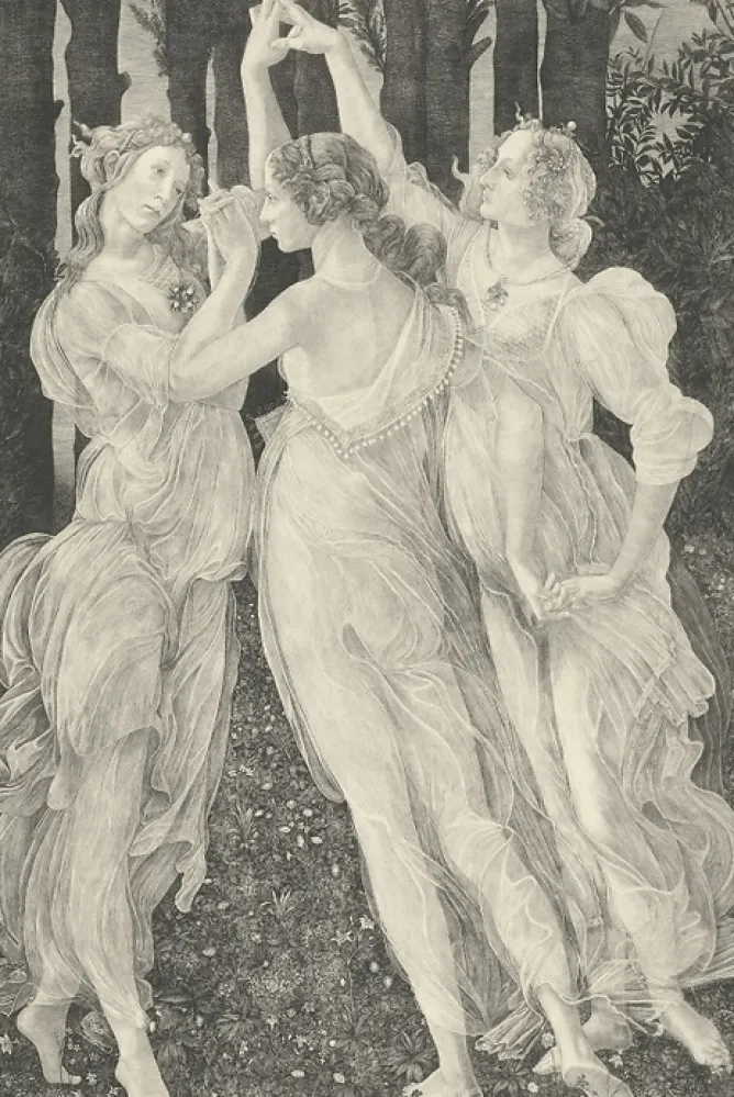 Boutiques de musées Estampe Les Trois Grâces - Botticelli Sale