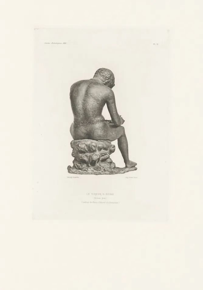 Boutiques de musées Estampe Le Tireur d'épine, vu de dos - Edouard-Denis Baldus New