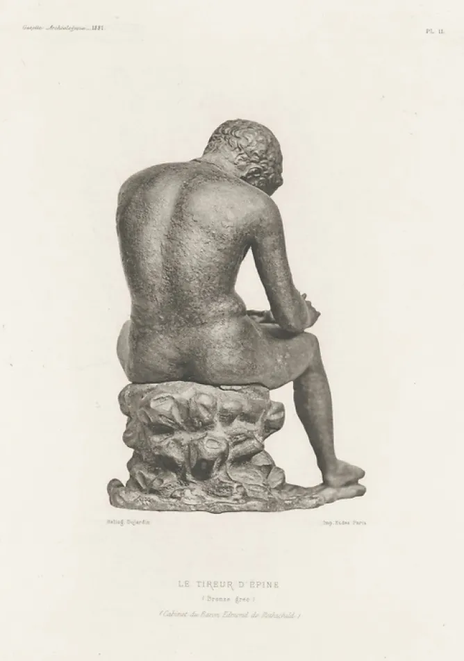 Boutiques de musées Estampe Le Tireur d'épine, vu de dos - Edouard-Denis Baldus New
