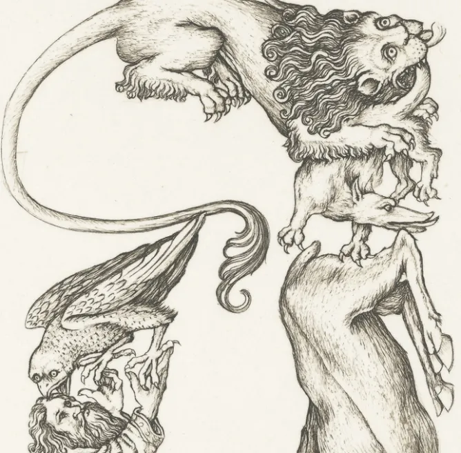 Art Moderne<Boutiques de musées Estampe Lettre A de l'Alphabet du Maître E.S - Cécile Reims