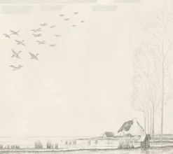 Boutiques de musées Estampe Le Vol de canards (Grande Brière) - Jean-Emile Laboureur Hot