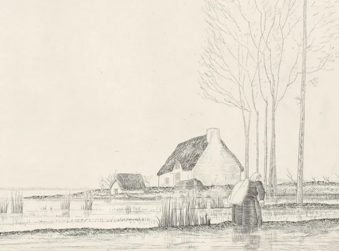 Boutiques de musées Estampe Le Vol de canards (Grande Brière) - Jean-Emile Laboureur Hot