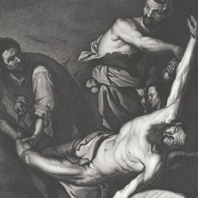 Boutiques de musées Estampe Martyre de saint Barthélémy d'après Ribera