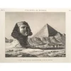 Boutiques de musées Estampe Memphis. Vue du Sphinx et de la grande pyramide, prise du sud-est Clearance