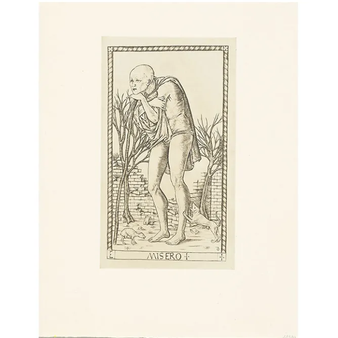 Art Moderne<Boutiques de musées Estampe Misero, carte 1 - Le Tarot de Mantegna, Cécile Reims