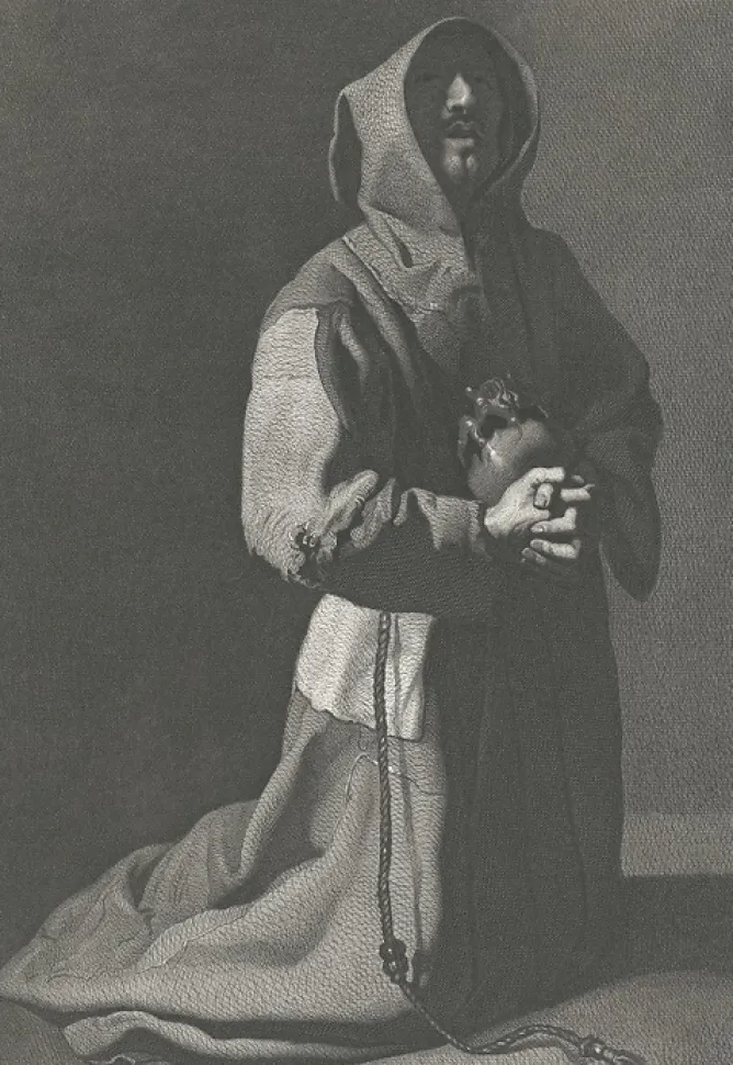 Chefs D'Œuvre Des Musées<Boutiques de musées Estampe Moine agenouillé et priant - Zurbarán