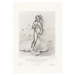 Boutiques de musées Estampe Naissance de Vénus, Fragment - Botticelli