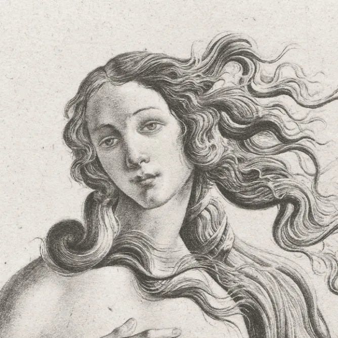 Boutiques de musées Estampe Naissance de Vénus, Fragment - Botticelli