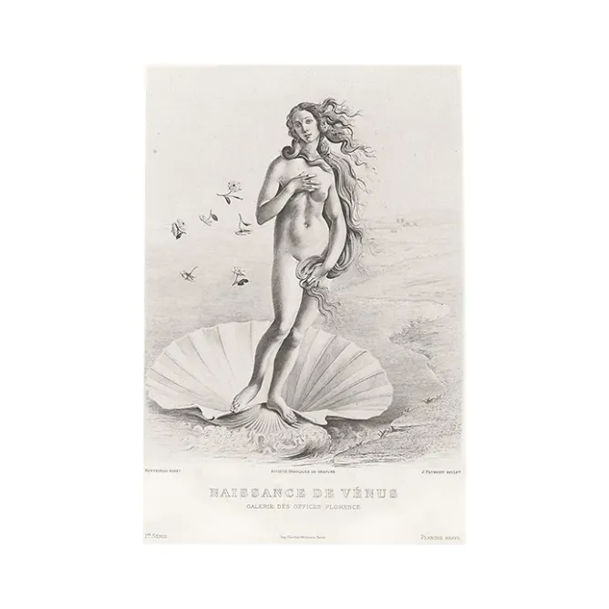 Boutiques de musées Estampe Naissance de Vénus, Fragment - Botticelli