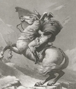 Boutiques de musées Estampe Napoléon Bonaparte, Premier consul, passe les Alpes, en mai 1800 - Jacques-Louis David Online