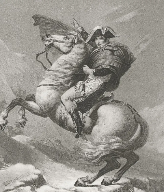 Boutiques de musées Estampe Napoléon Bonaparte, Premier consul, passe les Alpes, en mai 1800 - Jacques-Louis David Online