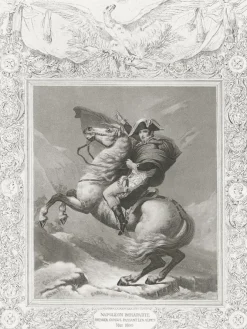 Boutiques de musées Estampe Napoléon Bonaparte, Premier consul, passe les Alpes, en mai 1800 - Jacques-Louis David Online