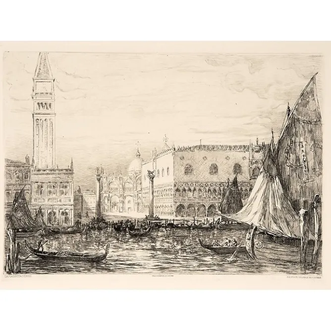 Boutiques de musées Estampe Palais des Doges à Venise - Pierre Gusman Online