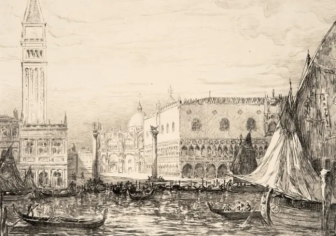 Boutiques de musées Estampe Palais des Doges à Venise - Pierre Gusman Online