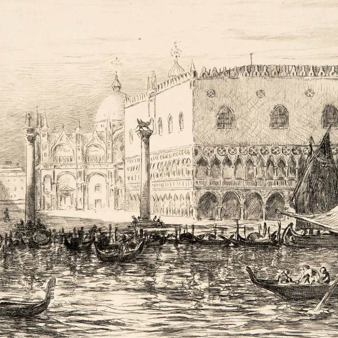 Boutiques de musées Estampe Palais des Doges à Venise - Pierre Gusman Online