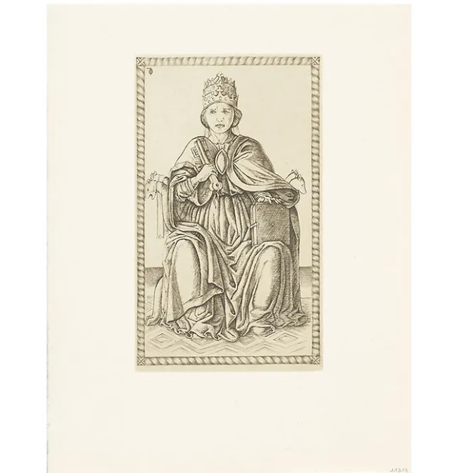 Boutiques de musées Estampe Papa, carte 10, Le Tarot de Mantegna - Cécile Reims Best