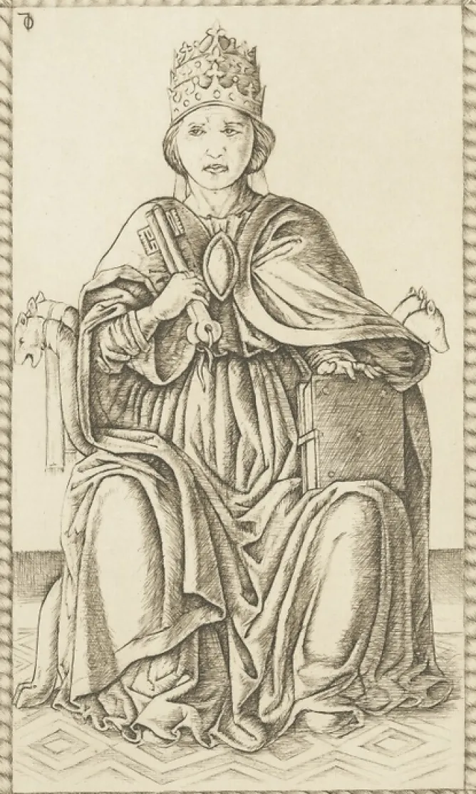Boutiques de musées Estampe Papa, carte 10, Le Tarot de Mantegna - Cécile Reims Best