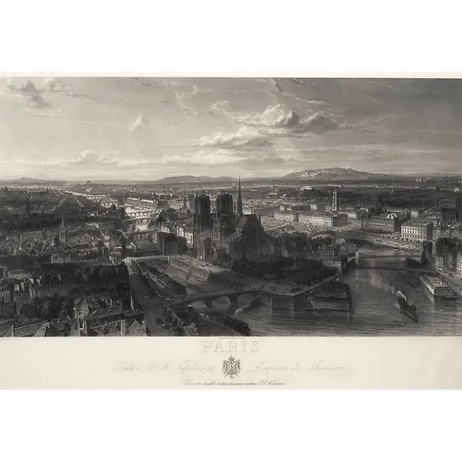 Boutiques de musées Estampe Paris en 1860 - Edouard Willmann Sale