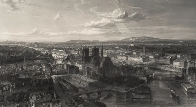 Boutiques de musées Estampe Paris en 1860 - Edouard Willmann Sale