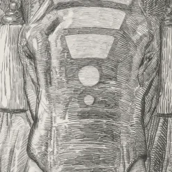 Boutiques de musées Estampe Paul Jouve - Éléphant du temple de Siva (Indes anglaises) Online