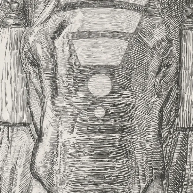 Boutiques de musées Estampe Paul Jouve - Éléphant du temple de Siva (Indes anglaises) Online