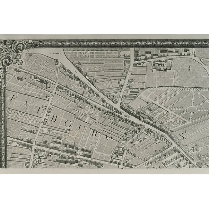 Architecture Et Villes<Boutiques de musées Estampe Plan Turgot - Planche n° 1 - Partie du faubourg Saint-Antoine