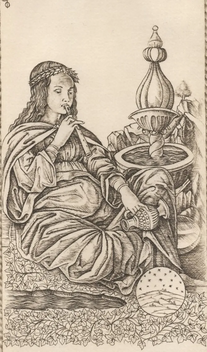 Art Moderne<Boutiques de musées Estampe Poesia, carte 27, Le Tarot de Mantegna - Cécile Reims