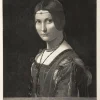 Chefs D'Œuvre Des Musées<Boutiques de musées Estampe Portrait de femme, dite La belle ferronnière - De Vinci