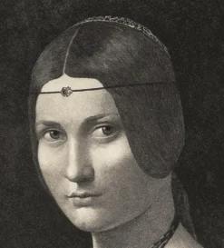 Chefs D'Œuvre Des Musées<Boutiques de musées Estampe Portrait de femme, dite La belle ferronnière - De Vinci