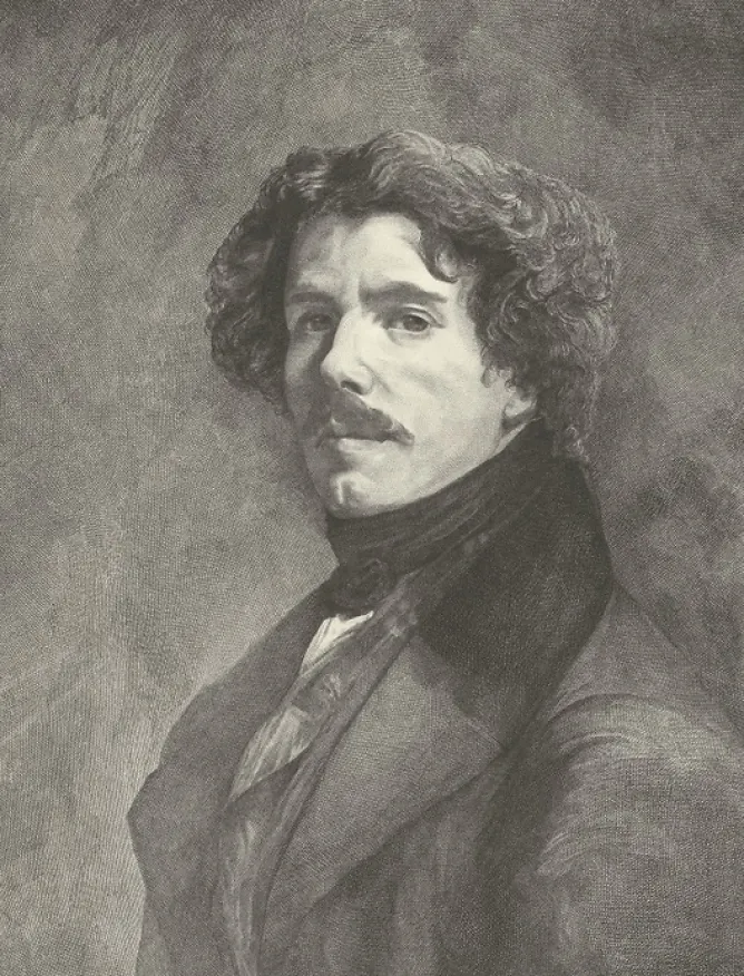 Boutiques de musées Estampe Portrait d'Eugène Delacroix New