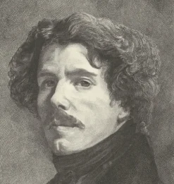 Boutiques de musées Estampe Portrait d'Eugène Delacroix New