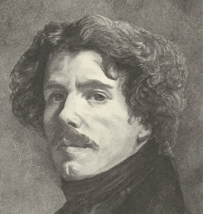Boutiques de musées Estampe Portrait d'Eugène Delacroix New