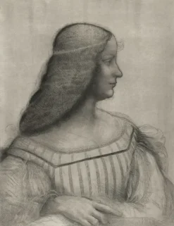 Chefs D'Œuvre Des Musées<Boutiques de musées Estampe Portrait d'Isabelle d'Este - De Vinci