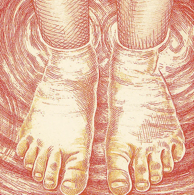 Créations Contemporaines<Boutiques de musées Estampe Portrait en pied - Agathe May 1999