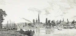 Architecture Et Villes<Boutiques de musées Estampe Rouen : vue générale - Emile-Frédéric Nicolle